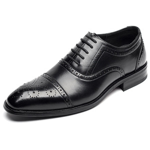 Nouveau modèle 2026 – Chaussures en cuir antidérapantes pour hommes, à trois connecteurs, motif Oxford, pour tenue de soirée et affaires – Meilleures ventes - Product Image 1