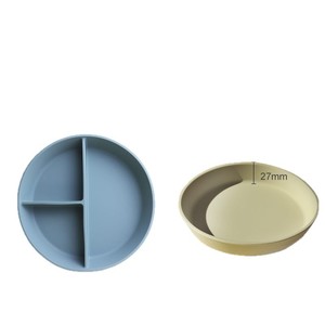 Bol d'alimentation pour bébé en silicone, assiette divisée de 150 mm, silicone de qualité alimentaire pour enfants de 6 mois et plus, vaisselle pour enfants - Product Image 2