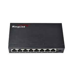 Oem ODM Gigabit 8 RJ45 cổng <span class=keywords><strong>Ethernet</strong></span> không được quản lý chuyển đổi với QoS VLAN hỗ trợ 10Gbps Công suất vỏ kim loại Mạng chuyển đổi mở rộng - Product Image 5