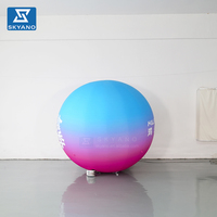 Ballon publicitaire gonflable géant personnalisé en couleur pour la décoration d'activités commerciales en plein air
