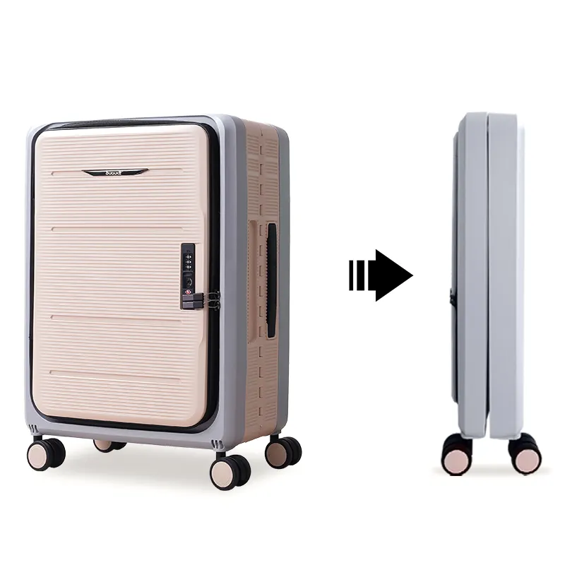 BUBULE fabrika üreticisi hafif katlanabilir bavul çevre dostu arabası bagaj haddeleme seyahat bagaj