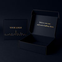 Vente en gros de boîtes d'expédition de fournisseur doré personnalisées de luxe pas cher 100pcs boîte d'expédition d'emballage de bijoux