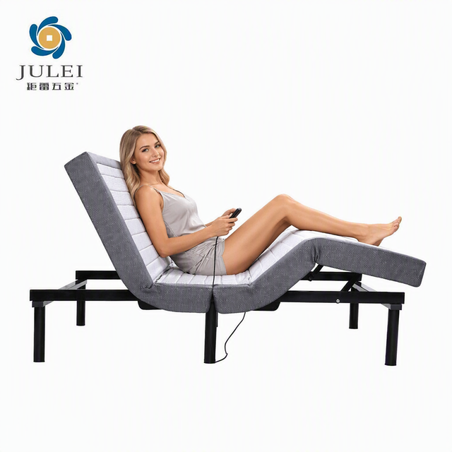 Hot Selling Modern Metal Remote Control Single Wireless Electric Adjustable Customizable Size Color Power Coated Easy Bed