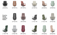 Nouvelle chaise de bureau en tissu tendance, appuie-tête/dossier/zone lombaire multi-positions, idéale pour le bureau du PDG et la salle de réunion des cadres