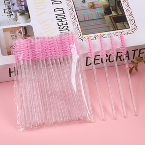 Cepillos Desechables para Rímel al por Mayor, 50 Unidades/Bolsa, con Mango <span class=keywords><strong>de</strong></span> Plástico <span class=keywords><strong>Transparente</strong></span>, para Salones <span class=keywords><strong>de</strong></span> <span class=keywords><strong>Pestañas</strong></span> y Rizado <span class=keywords><strong>de</strong></span> <span class=keywords><strong>Pestañas</strong></span> - Product Image 1