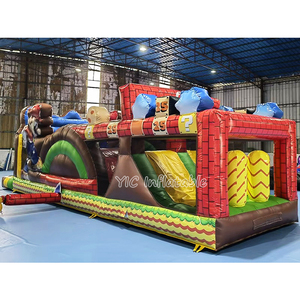 Parcours d'obstacles gonflable commercial à thème <span class=keywords><strong>Mario</strong></span>, avec toboggan, pour événements, certifié sûr - Product Image 5