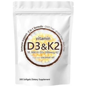 Cápsulas Blandas de <span class=keywords><strong>Vitamina</strong></span> D3 K2 de Alta Calidad, Esenciales para la Salud Ósea y la Absorción de Calcio - Product Image 1