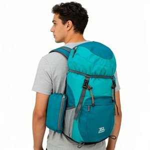 Sac à dos <span class=keywords><strong>de</strong></span> voyage pliable ultra-léger 35L en nylon <span class=keywords><strong>avec</strong></span> fermeture éclair, multifonctionnel pour la randonnée et l'escalade en extérieur, vente en gros - Product Image 1