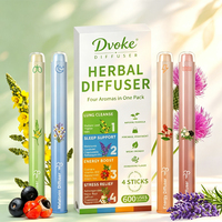 Dvoke Vaporizador Botánico de Aromaterapia en Barra, Mezclas Funcionales de Gordolobo, Difusor Herbal de Bienestar con Humo, 600 Usos