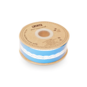 Strisce di pizzo Ilan 1,0 cm x 28 m bianche per artigianato e decorazioni - Product Image 1