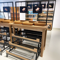 Étagère de présentation de boulangerie en bois de nouveau design, modèle de présentoir de boulangerie en bois, armoire, présentoir à biscuits