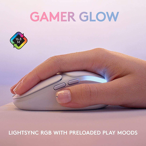 Ratón Inalámbrico para Juegos Logitech <span class=keywords><strong>G705</strong></span>, Programable, para Mano Derecha, para Manos Pequeñas, 85g, Ligero, 8200 DPI, LIGHTSPEED, 40H de Batería - Product Image 5