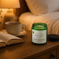 Grande bougie en cire de soja en verre vert pour la maison, parfumée et créative, idéale comme ornement, cadeau de mariage ou de fêtes pour les bars