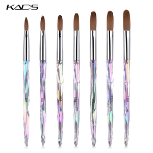 KADS Crystal <b>Nail</b> Brush Kolinsky Sable Round Acrylic Powder Brush Professional <b>Nail</b> <b>Tool</b> Gel Builder <b>Nail</b> Extension Salon Use - Product Image 4
