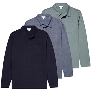 Logo personnalisé Streetwear <span class=keywords><strong>Polo</strong></span> décontracté pour hommes Vente en gros Mode <span class=keywords><strong>Polo</strong></span> à <span class=keywords><strong>manches</strong></span> <span class=keywords><strong>longues</strong></span> - Product Image 1
