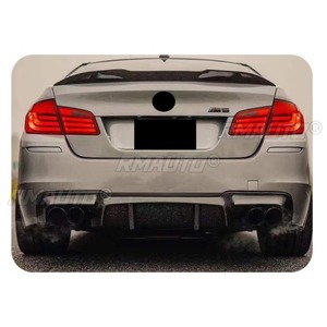 สปอยเลอร์กันชนหลังรถยนต์แบบดิฟฟิวเซอร์สีดำเงา สำหรับตกแต่ง BMW ซีรีส์ 5 รุ่น F10 F18 ปี 2010-2016 อุปกรณ์ตกแต่งรถยนต์ - Product Image 5