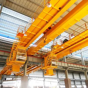 Harga diskon gratis panduan instalasi 5t listrik double girder overhead rail crane jembatan