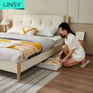 Colore Beige testa di cuoio letto matrimoniale per la CB1A-A della casa - Product Image 2