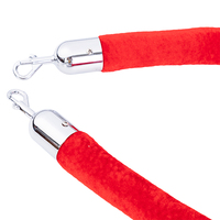 Support de couronne en acier inoxydable, balustrade avec cordelette en velours rouge, vente en gros,