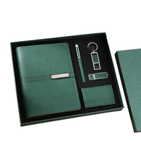 Ensembles de cadeaux d'affaires promotionnels porte-clés Cardcase Signature Pen Notebook Bottle Customize Gifts Box