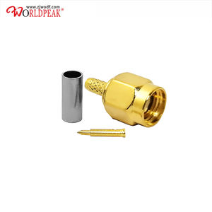 RF圧着コネクタ50オーム<span class=keywords><strong>SMA</strong></span>男性電気プラグストレートコネクタRG174 RG316 LMR100同軸ケーブル用 - Product Image 3
