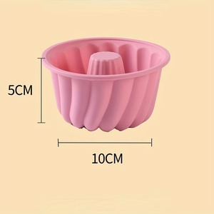 Juego de 6 Moldes de Silicona Qifeng para Pastel de Arroz al Vapor, Bizcocho Chino y Pudín de Crema, Reutilizables, Utensilios de Cocina - Product Image 2