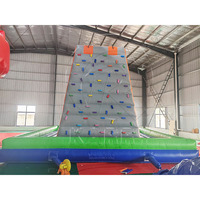 KARRY Grand château gonflable d'extérieur en PVC avec mur d'escalade pour enfants, parcs d'attractions sportifs - Usage commercial, capacité 100-300 kg