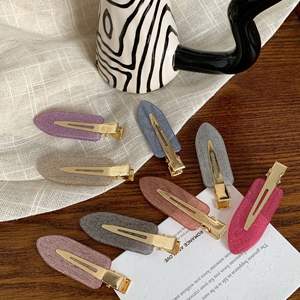 กิ๊บติดผมแบบเลื่อนด้านข้างสไตล์มินิมอลเกาหลี ไม่ทำลายเส้นผม กิ๊บคริสตัลสำหรับผู้หญิง เครื่องประดับพลาสติกเงางาม - Product Image 5