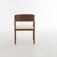 Chaise chaises en cuir noir au Design nordique en bois massif, fauteuil pouvant servir de siège ancien, mobilier de Restaurant, vente en gros