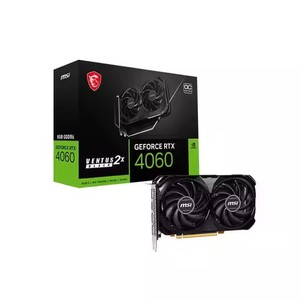 สินค้าใหม่ GeForce RTX 4060 VENTUS 2X Black 8G OC GDDR6 พัดลมระบายความร้อนสำหรับเล่นเกมบนเดสก์ท็อป GPU 12G 16G 3X White TRIO รายละเอียดสินค้า - Product Image 3
