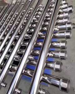 Collecteur d'eau en acier inoxydable à raccordement à bride ou fileté, distributeur central pour systèmes de <span class=keywords><strong>plomberie</strong></span> et de CVC - Product Image 2