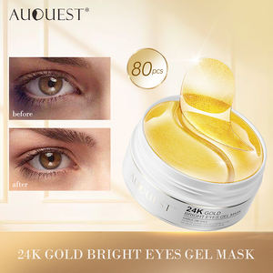 Venta caliente 24K oro <span class=keywords><strong>ojos</strong></span> brillantes máscara de gel Venta al por mayor hidratante orgánico brillo debajo del parche ocular de hidrogel - Product Image 4