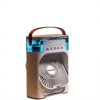Ventilateur-climatiseur portable 3-en-1 mini, humidificateur, veilleuse LED, vitesse du vent réglable, refroidisseur de bureau silencieux 36 dB, commande tactile