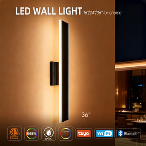 Idéal pour l'éclairage extérieur de villas privées, applique murale extérieure élégante de 36 pouces, 24W, lumière multi-CCT sélectionnable - Product Image 6