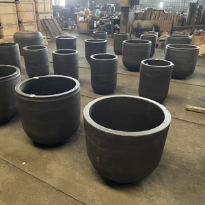 Crisol de grafito de alta pureza para fundición al vacío poroso a alta temperatura, para fundir y refinar oro, plata y otros <span class=keywords><strong>metales</strong></span> <span class=keywords><strong>preciosos</strong></span> - Product Image 3