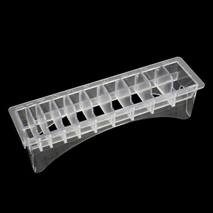 Caja de Plástico Transparente con 10 Compartimentos para Guardar Maquillaje y Uso en Salón - Product Image 2
