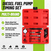 Kit d'outils universel de calage de pompe à injection diesel, indicateur à cadran en acier au carbone, adaptateurs M8 M10 M12 Bosch VE Kiki CAV Denso