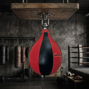 Bolsas de Boxeo de Piel Sintética PU Negra y Roja, Cómodas, Resistentes, Rellenas de Látex, Diseño Personalizado Según la Demanda del Cliente - Product Image 3