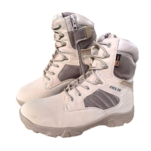 Bottes de sport montantes en cuir noir DF22 TSB09 pour hommes, bottes tactiques, vente en gros, kaki - Product Image 5