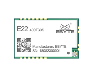 โมดูล LoRa RF ขนาดเล็ก ราคาประหยัด Ebyte E22-400T30S ใช้ชิป Semtech SX1262 UART ระยะ 10 กม. ความถี่ 433Mhz กำลังส่ง 30dBm แบบ SMD ได้รับมาตรฐาน CE RoHs FCC - Product Image 1