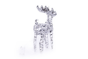 Elegant Sparkling Sequin Standing <b>Reindeer</b> Christmas Ornament Plastic/Metal Material Treesmas Brand for Festive Home <b>Outdoor</b> - Product Image 5