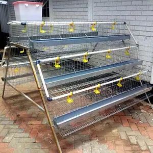 Advanced Design A Type 3/4 Tiers Battery Layer Chicken Cages for Poultry Farm