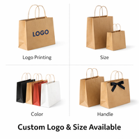 Sacs en papier kraft de qualité supérieure, écologiques, recyclables, emballages personnalisés pour les marques de détail, sacs de shopping pour boutiques avec logo