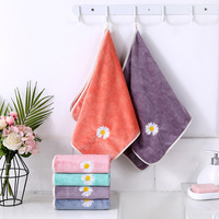 Vente en gros de broderie impression personnalisée logo microfibre visage cheveux serviette de bain pour salon SPA cadeau