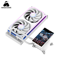 Système de refroidissement liquide tout-en-un AntarcChill avec tête de refroidissement LCD rotative, radiateur 240 mm, écran d'animation avec logo personnalisé, vente en gros