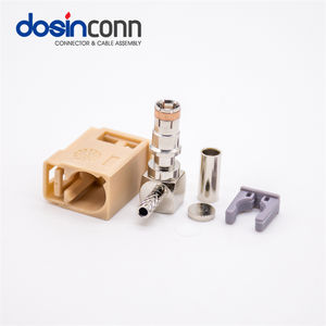 Adaptateur d'antenne <span class=keywords><strong>autoradio</strong></span> Fakra - Connecteur radio FM AM - Convertisseur de prise d'antenne Fakra SMB vers <span class=keywords><strong>DIN</strong></span> pour récepteur de voiture - Product Image 2