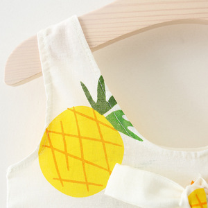 <span class=keywords><strong>Meilleurs</strong></span> <span class=keywords><strong>sites</strong></span> Web de gros enfants E2woo Cartoon Sleeveless Full Printed Bow Décoration Robe pour les filles de Chine - Product Image 3
