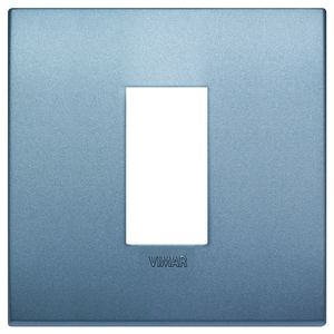 Vimar Classic 1M Matt Blue Wall <b>Switch</b> <b>Plate</b> 9x9cm - Product Image 1