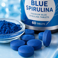 Comprimés de Spiruline Bleue à l'Extrait Naturel de Phycocyanine OEM |   Complément alimentaire premium pour le soutien immunitaire antioxydant, logo personnalisé