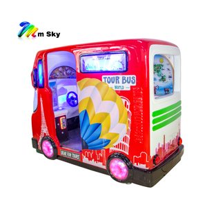 CE Machine de jeu vidéo éducative d'intérieur pour enfants, à monnayeur, avec fonction balançoire, pour centres de divertissement, en forme de <span class=keywords><strong>bus</strong></span> londonien classique - Product Image 2